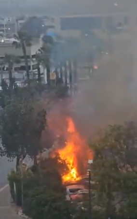 Fire in the Zionist entity